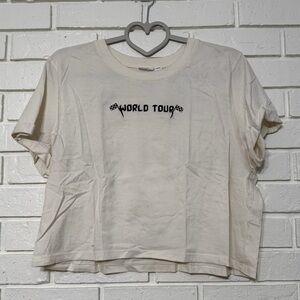 World Tour Grand Prix 92 Graphic Tee Love Peace & Lazy Days Size L